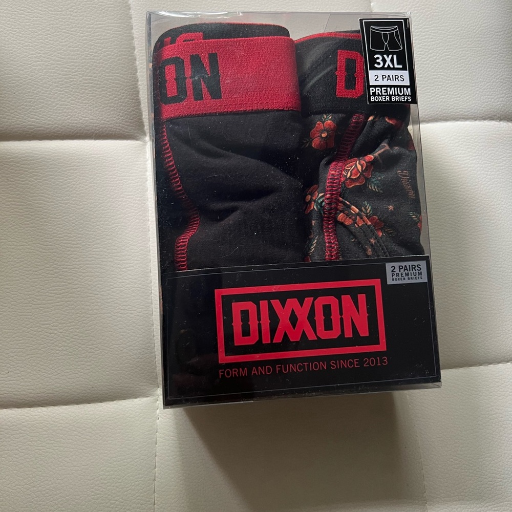 DIXXON Black and Red Boxer Briefs Premium Comfort